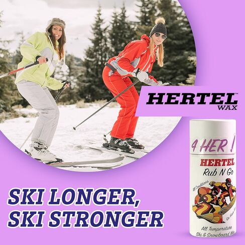 4 شمع Her Rub-N-Go للتزلج على الجليد والتزلج على الجليد لجميع درجات الحرارة - مصمم للميكانيكا الحيوية للنساء، موثوق به من قبل الجميع. ما يصل إلى 8 تطبيقات أو أكثر. الولايات المتحدة الأمريكية in Kuwait