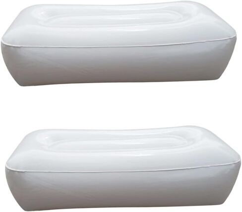 BESPORTBLE 2pcs Inflatable Boat Marine Seat Cushion Moistrue Proof Kayaking Cushion Fishing Boat Seat Cushion Canoe Padded Kayak Air Inflatable Seat Cushion Thicken Moisture-Proof Pad White in Saudi Arabia