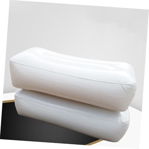 BESPORTBLE 2pcs Inflatable Boat Marine Seat Cushion Moistrue Proof Kayaking Cushion Fishing Boat Seat Cushion Canoe Padded Kayak Air Inflatable Seat Cushion Thicken Moisture-Proof Pad White in Saudi Arabia