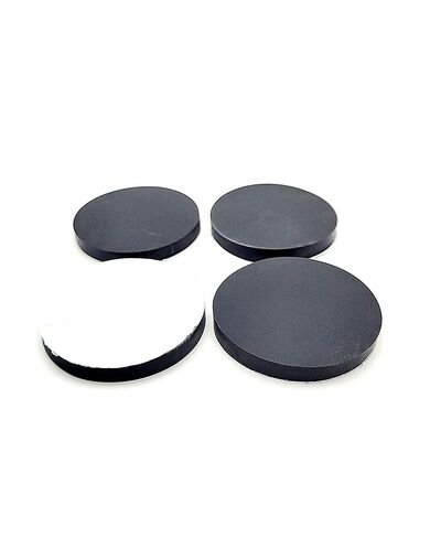 2" D Round Silicone Rubber Feet Self Adhesive - 1/4" Thick Black Rubber Feet Self Stick Bumper Pads Black Rubber Bumpers Self Adhesive Rubber Spacer Adhesive Rubber Feet (8) in Saudi Arabia