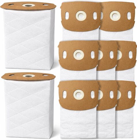 10 عبوات من أكياس المكنسة الكهربائية AH14010 لهوفر التجارية HVRPWR 40 فولت مكنسة كهربائية عمودية لاسلكية CH90600V، CH91600V | أكياس فلتر وسائط HEPA بسعة 5.5 لتر مع ترشيح من 5 طبقات وتصميم مانع للتسرب in Kuwait