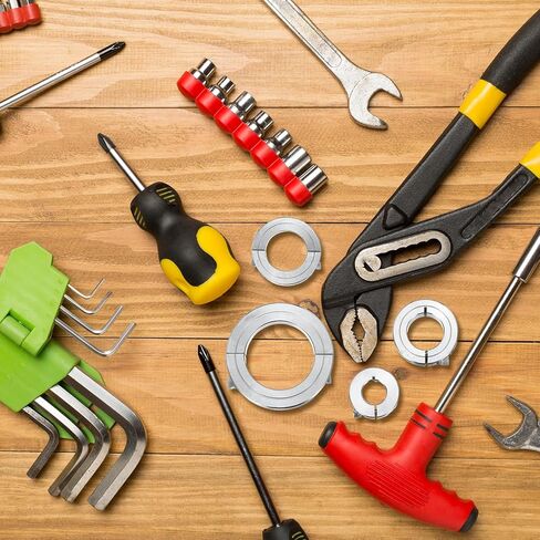 MECCANIXITY 2Pcs Shaft Collar 14mm Bore Single Split 304 Stainless Steel Clamping Shaft Collars for Industrial Automation Conveyor Belt Systems in Kuwait