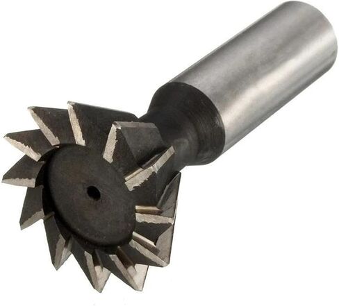 1pcs Tungsten Carbide Dovetail Milling Cutter 55 Degrees Dovetail Cutter End Mill 10-60mm Cutting Diameter HSS Straight Shank Dovetail Slot Cutter CNC Cutting Tools(20) in Kuwait