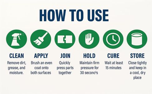 لاصق لاصق من الفينيل الملامس للأسمنت، غراء مقاوم للماء، لاصق إصلاح سريع الجفاف لحمامات السباحة، المطاطية، PVC، مراتب الهواء، أنابيب PVC، الأقمشة، القوارب، الطوافات، سندات التنجيد القوية، الأسمنت 1 أونصة in Kuwait