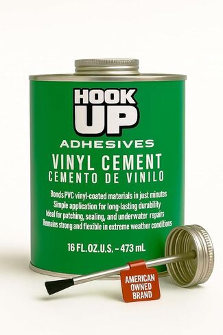 لاصق لاصق من الفينيل الملامس للأسمنت، غراء مقاوم للماء، لاصق إصلاح سريع الجفاف لحمامات السباحة، المطاطية، PVC، مراتب الهواء، أنابيب PVC، الأقمشة، القوارب، الطوافات، سندات التنجيد القوية، الأسمنت 16 أونصة in Kuwait