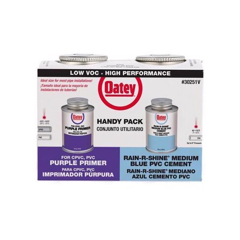 Oatey Rain-R-Shine Blue/Purple Primer and Cement for PVC 4 oz in Saudi Arabia