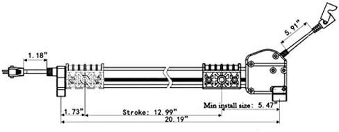 Linear Actuator Kaidi Model KDPT005-28 Power Recliner Lift Chairs Motor Replacement in Kuwait