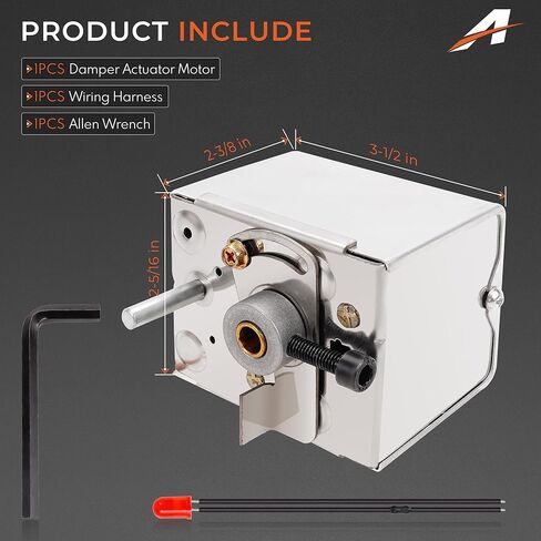 مشغل محرك المثبط M847D1004 متوافق مع هانيويل M847D M847D1012 Old ARD وZD Series HVAC Zone General، استبدال مشغل المثبط الإرجاع بسلكين # RZ3-1M in Kuwait
