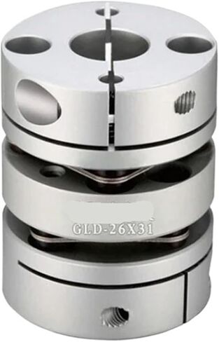 Flexible Coupler Shaft Aluminum Double Disc Coupling D26mm L30mm(D19 L24.5,6-8) in Kuwait