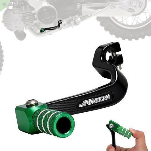JFG Racing Dirt Bike Gear Shift Lever ، CNC قابلة للطي دواسة Shifter Foot لـ KLX110 2010-2024/KLX110L 2010-2024-GREEN in Saudi Arabia