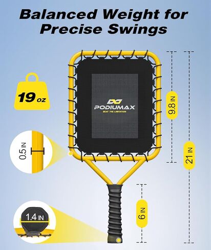 PodiuMax Baseball Racket for Fly Balls, 19 oz Balanced Fungo Racket & 7x4FT Baseball Pitching I Screen - Adjustable Strike Zone, Softball Net with Upgrade U-Shaped Base in Kuwait