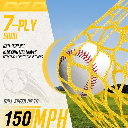 PodiuMax Baseball Racket for Fly Balls, 19 oz Balanced Fungo Racket & 7x4FT Baseball Pitching I Screen - Adjustable Strike Zone, Softball Net with Upgrade U-Shaped Base in Kuwait