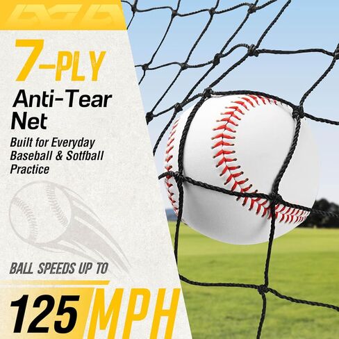 PodiuMax Baseball Racket for Fly Balls, 19 oz Balanced Fungo Racket, with Ergonomic Non-Slip Grip & Baseball Softball Pitching Screen, 7x7FT Pitcher Protection Net with Upgrade Frame in Kuwait