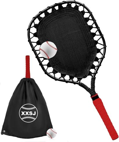 Fungo Racket Baseball for Fly Balls: XXSJ Softball Training Equipment for Coaches and Parents - Practice Hitting Grounders Line Drives Pop Flies (Red) in Kuwait