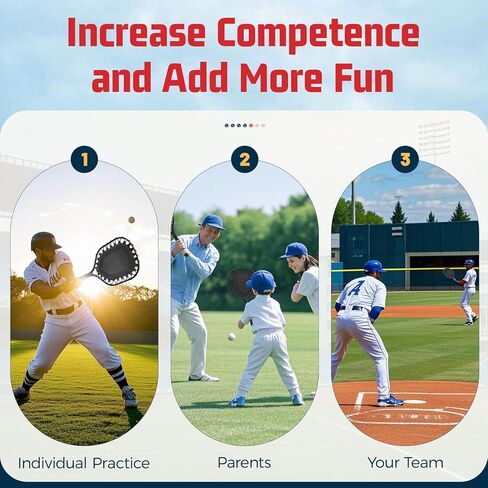 Fungo Racket Baseball for Fly Balls: XXSJ Softball Training Equipment for Coaches and Parents - Practice Hitting Grounders Line Drives Pop Flies (Red) in Kuwait