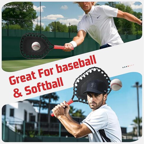 Fungo Racket Baseball for Fly Balls: XXSJ Softball Training Equipment for Coaches and Parents - Practice Hitting Grounders Line Drives Pop Flies (Red) in Kuwait