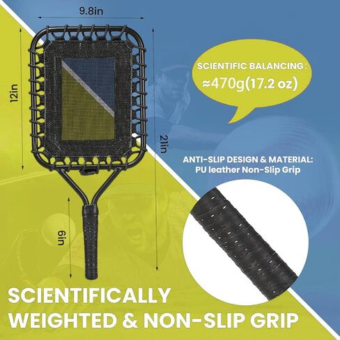 Baseball Fungo Bat, Sturdy Metal Frame with Elastic Net for Accurate Hitting, Anti Slip Grip Handle, Storage Bag Included, for Players Training Ground Fly Balls Practice in Saudi Arabia