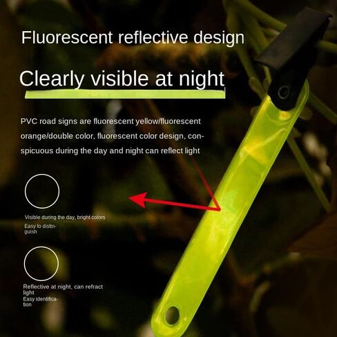 24 قطعة علامات درب للصيد مع مقاطع علامات درب شجرة وضوح عالية الصيد عاكس المسامير مقاوم للماء بولي كلوريد الفينيل درب in Kuwait