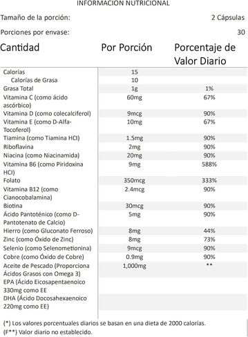 Prorenal+D مع إمدادات أوميغا-3 زيت السمك في الفيتامينات متعددة الفيتامينات لمدة 90 يومًا in Saudi Arabia