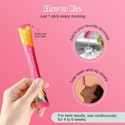 Shilajit Honey Sticks for Women, Strawberry Shilajit Honeysticks with Shatavari & Saffron, 75%+ Fulvic Acid & 85+ Trace Minerals for hormonal Balance & Energy Boost, Easy Single | 30 Sticks in Saudi Arabia