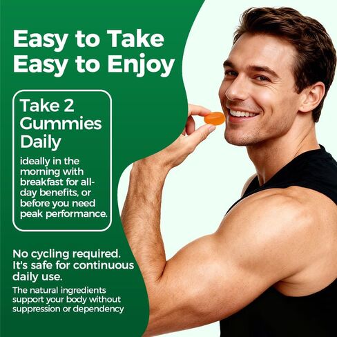 SupremeMale 10 in 1 Alpha Gummies, Alpha Shilajit Gummies for Men, Supports Daily Energy, 60 Count(1 PC) in Saudi Arabia
