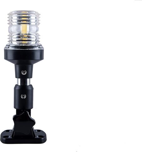 White LED Fold Down Boat Stern Light Boat Anchor Light for Pontoon (12 Inch) in Saudi Arabia