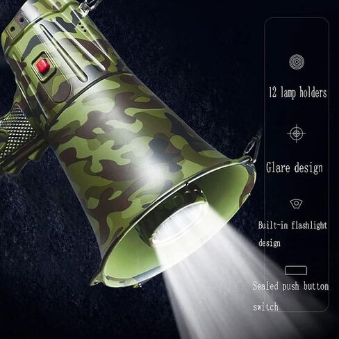 30W LED Megaphone with Siren & Adjustable Volume - Clear Sound for Outdoor Sports, Cheerleading & Coach Guidance in Saudi Arabia