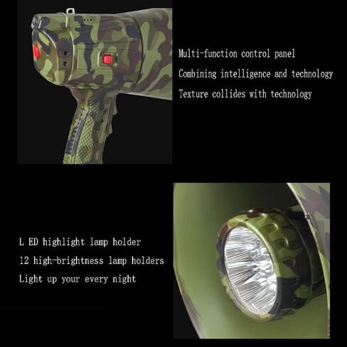 30W LED Megaphone with Siren & Adjustable Volume - Clear Sound for Outdoor Sports, Cheerleading & Coach Guidance in Saudi Arabia