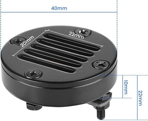 1Pcs 1.5 Inch Tweeter Audio Speaker 4 Ohm 30W -Style Tweeter Unit HiFi Treble Neodymium Speaker Metal Panel in Saudi Arabia