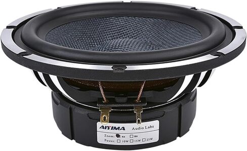 Mid-Range Bass Speakers for Car, 6.5 Inch Speaker, 4, 8 Ohm and 80 W Woofer, Aluminum Basin Frame for Home Theater in Saudi Arabia