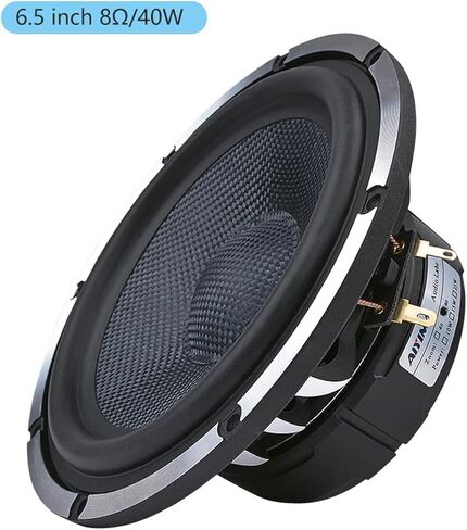 Mid-Range Bass Speakers for Car, 6.5 Inch Speaker, 4, 8 Ohm and 80 W Woofer, Aluminum Basin Frame for Home Theater in Saudi Arabia