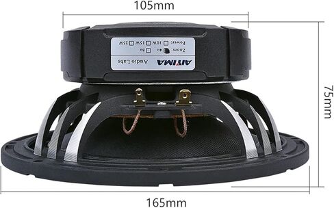 Mid-Range Bass Speakers for Car, 6.5 Inch Speaker, 4, 8 Ohm and 80 W Woofer, Aluminum Basin Frame for Home Theater in Saudi Arabia