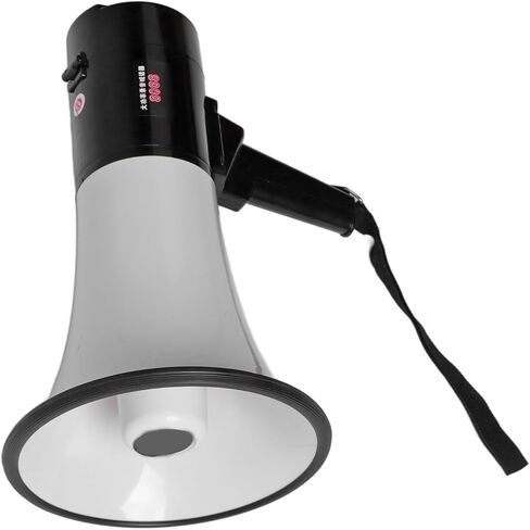 Portable Megaphone Bullhorn, 40 Watt Power Portable Megaphone Bullhorn Speaker Voice, Siren Alarm 240S Recording Outdoor Handheld Blow Horn Loud Speaker 40W with Lithium Battery in Saudi Arabia