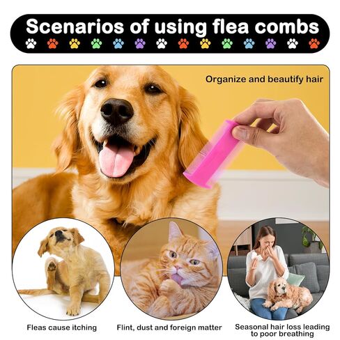 مشط القمل، 12 قطعة من أمشاط القشرة، أمشاط شعر ذات أسنان ناعمة مزدوجة الجوانب مع أسنان معدنية، أمشاط قملة من الفولاذ المقاوم للصدأ وأمشاط الصئبان، مشط إزالة التشابك للكلاب والقطط والحيوانات الأليفة الصغيرة والمتوسطة والكبيرة in Kuwait