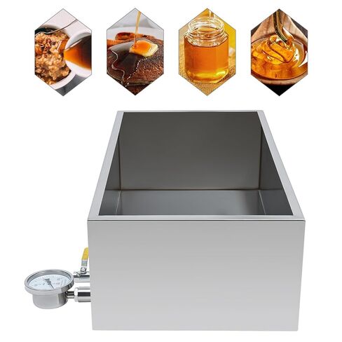 Maple Syrup Evaporator Pan 30"L x 16" W x 9.5" H Maple Syrup Boiling Pan with Valve and Thermometer for Boiling Maple Syrup Stainless Steel Evaporator Pan for Maple Sugaring w/Divided Pan in Kuwait