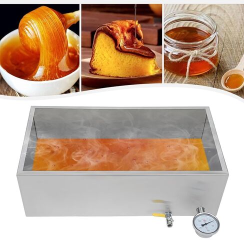 Maple Syrup Evaporator Pan 30"L x 16" W x 9.5" H Maple Syrup Boiling Pan with Valve and Thermometer for Boiling Maple Syrup Stainless Steel Evaporator Pan for Maple Sugaring w/Divided Pan in Kuwait