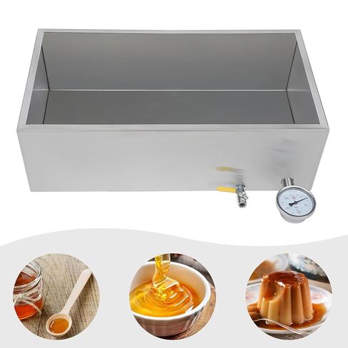 Maple Syrup Evaporator Pan 30"L x 16" W x 9.5" H Maple Syrup Boiling Pan with Valve and Thermometer for Boiling Maple Syrup Stainless Steel Evaporator Pan for Maple Sugaring w/Divided Pan in Kuwait