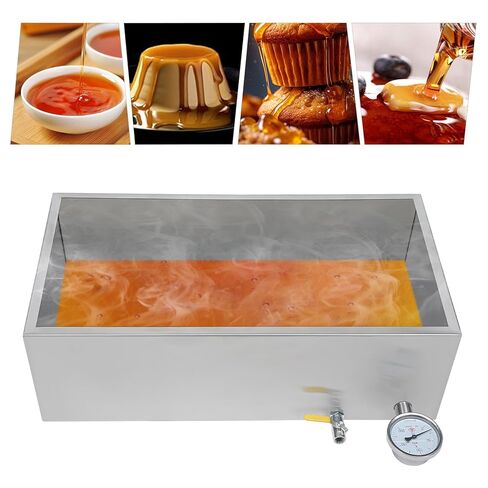 Maple Syrup Evaporator Pan 30"L x 16" W x 9.5" H Maple Syrup Boiling Pan with Valve and Thermometer for Boiling Maple Syrup Stainless Steel Evaporator Pan for Maple Sugaring w/Divided Pan in Kuwait