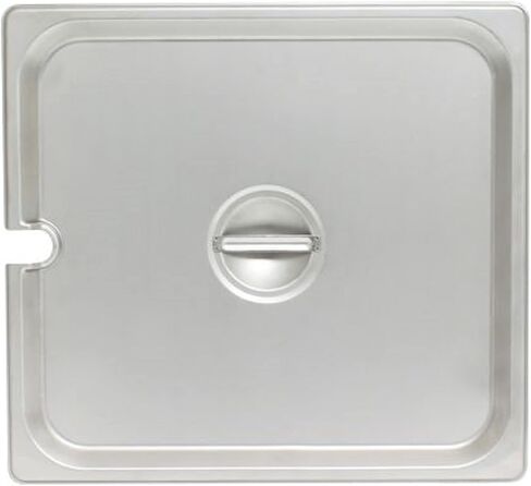 TrueCraftware- Full Size Slotted Stainless Steel Anti-Jamming Steam Pan Cover 24 Gauge- Notched Anti-Jam Steam Table Pan Lid Catering Metal Food Pan Cover for Restaurant Family Events Catering in Saudi Arabia