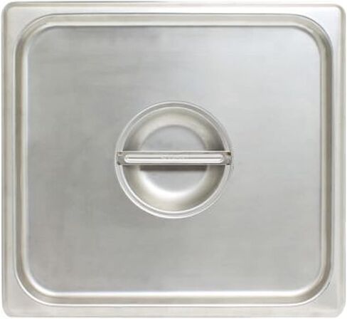TrueCraftware- Full Size Slotted Stainless Steel Anti-Jamming Steam Pan Cover 24 Gauge- Notched Anti-Jam Steam Table Pan Lid Catering Metal Food Pan Cover for Restaurant Family Events Catering in Saudi Arabia