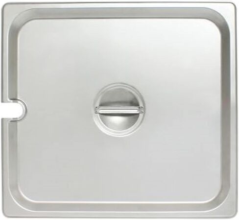 TrueCraftware- Full Size Slotted Stainless Steel Anti-Jamming Steam Pan Cover 24 Gauge- Notched Anti-Jam Steam Table Pan Lid Catering Metal Food Pan Cover for Restaurant Family Events Catering in Saudi Arabia