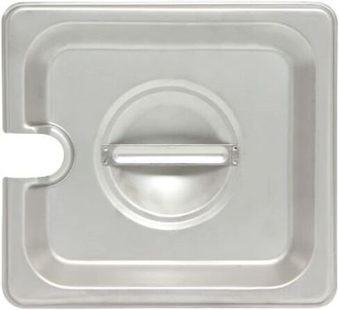TrueCraftware- Full Size Slotted Stainless Steel Anti-Jamming Steam Pan Cover 24 Gauge- Notched Anti-Jam Steam Table Pan Lid Catering Metal Food Pan Cover for Restaurant Family Events Catering in Saudi Arabia
