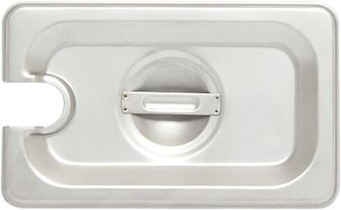 TrueCraftware- Full Size Slotted Stainless Steel Anti-Jamming Steam Pan Cover 24 Gauge- Notched Anti-Jam Steam Table Pan Lid Catering Metal Food Pan Cover for Restaurant Family Events Catering in Saudi Arabia