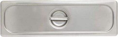 TrueCraftware- Full Size Slotted Stainless Steel Anti-Jamming Steam Pan Cover 24 Gauge- Notched Anti-Jam Steam Table Pan Lid Catering Metal Food Pan Cover for Restaurant Family Events Catering in Saudi Arabia