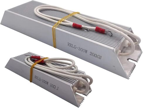 1PCS Aluminum Shell Braking Resistor 100W 150W 200W 300W 400W 500W 600W 800W 1000W 10 20 30 40 50 75 100 150 300 RJ Ohm(100W 400R) in Kuwait