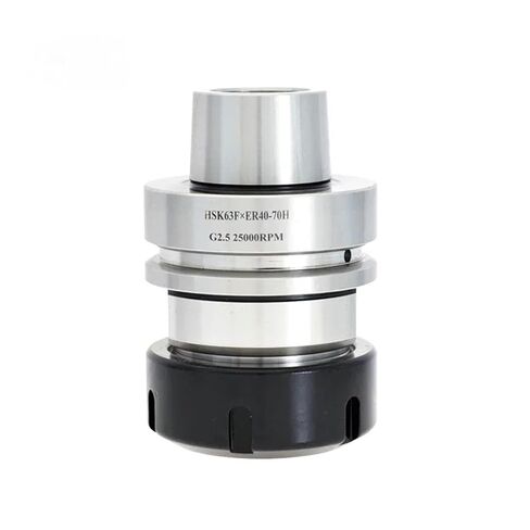 HSK63F ER16 ER25 ER32 ER40 70L G2.5 RPM/30000 حامل أدوات CNC لآلة النجارة عالية السرعة (HSK63F-ER40-80) in Kuwait