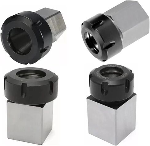 ER25 ER32 ER40 Milling Collet Conversion Replaceable Extension Rod Splice Thread(Square,ER40) in Kuwait