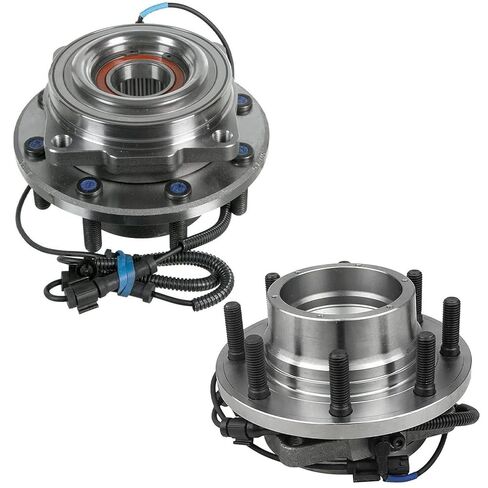 Detroit Axle - 4WD Front Wheel Bearing Hubs for 99-04 Ford F-250 F-350 F-450 F-550 Super Duty [DRW; 4-Wheel ABS], Replacement 1999 2000 2001 2002 2003 2004 Ford Wheel Bearing and Hubs Assembly Set in Saudi Arabia