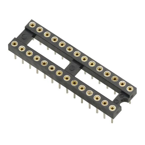 10Pcs 28Pin DIP28 SIP Round IC Sockets Adaptor Solder Type 2.54mm Pitch DIP-28 pins IC Round Hole Socket Adaptor in Saudi Arabia