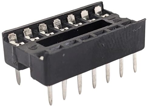 15 حزمة من 14 دبوسًا من ذيل اللحام، مقبس IC منخفض المستوى - EX ELECTRONIX EXPRESS in Kuwait